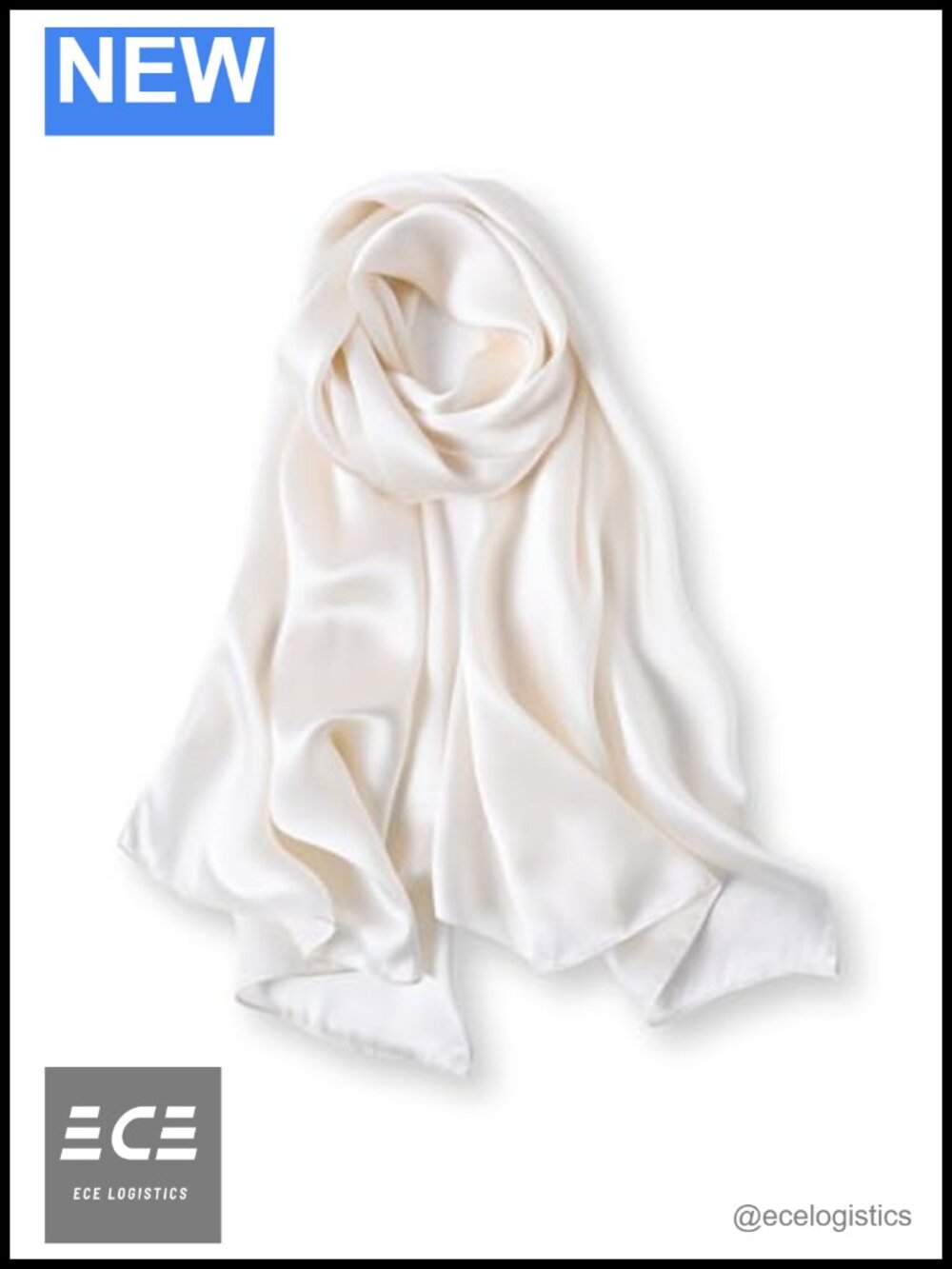 100% Mulberry Silk Long Scarf Wrap Oblong 68x21 Gift